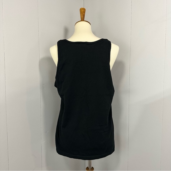 Vintage 90’s Neon Print Alaska Tourist Tank - Black Cotton Unisex Graphic Tour - Picture 4 of 10